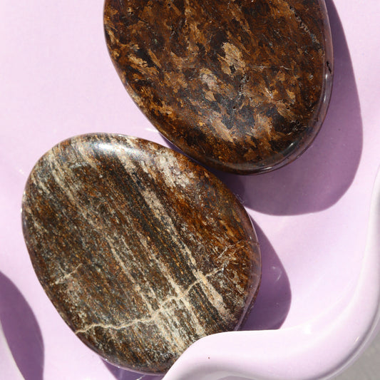 Bronzite Worry Stone
