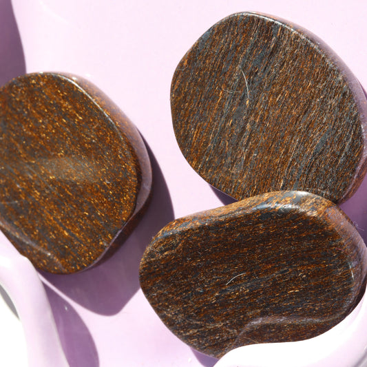 Bronzite Flat Stone