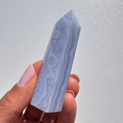 Blue Lace Agate Tower