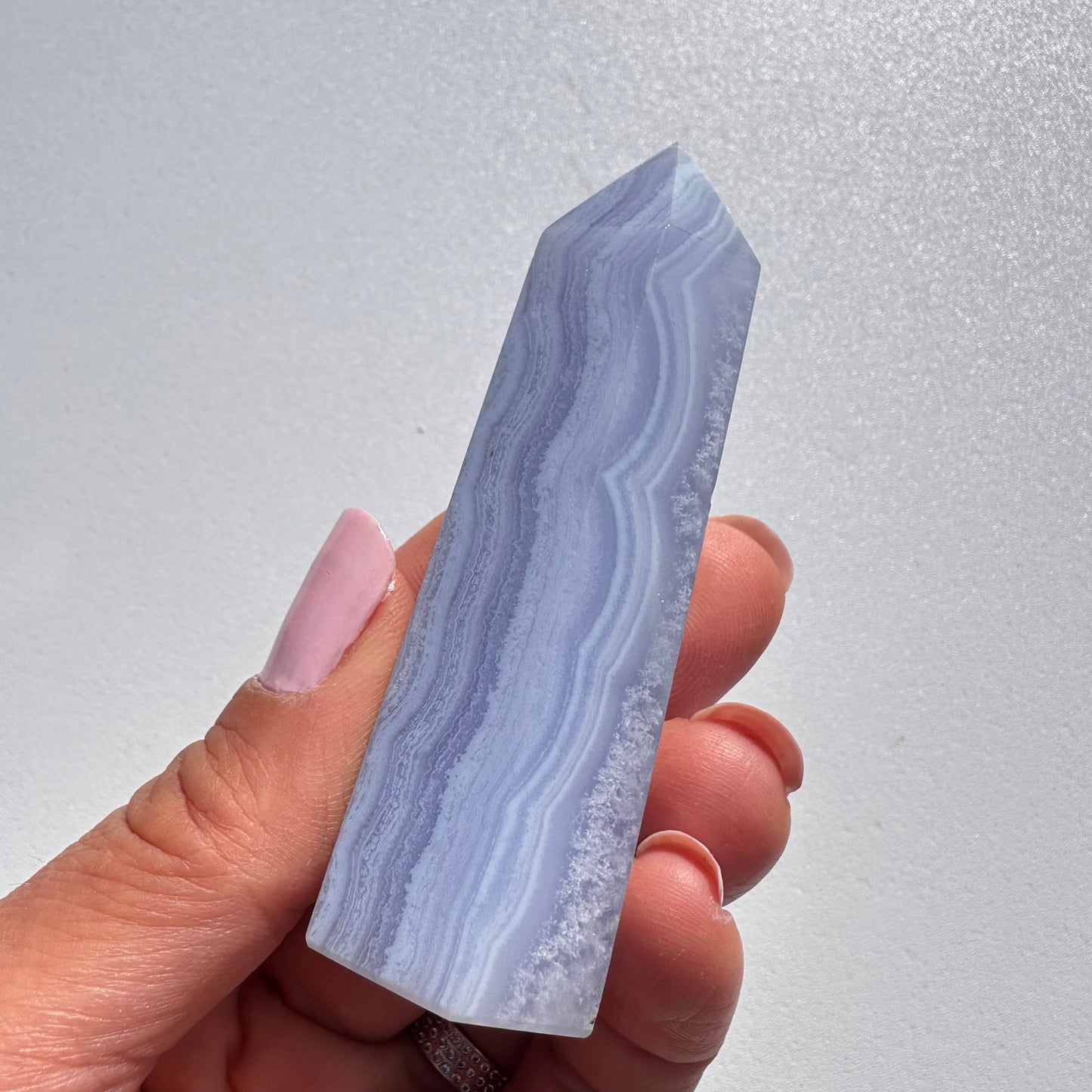 Blue Lace Agate Tower