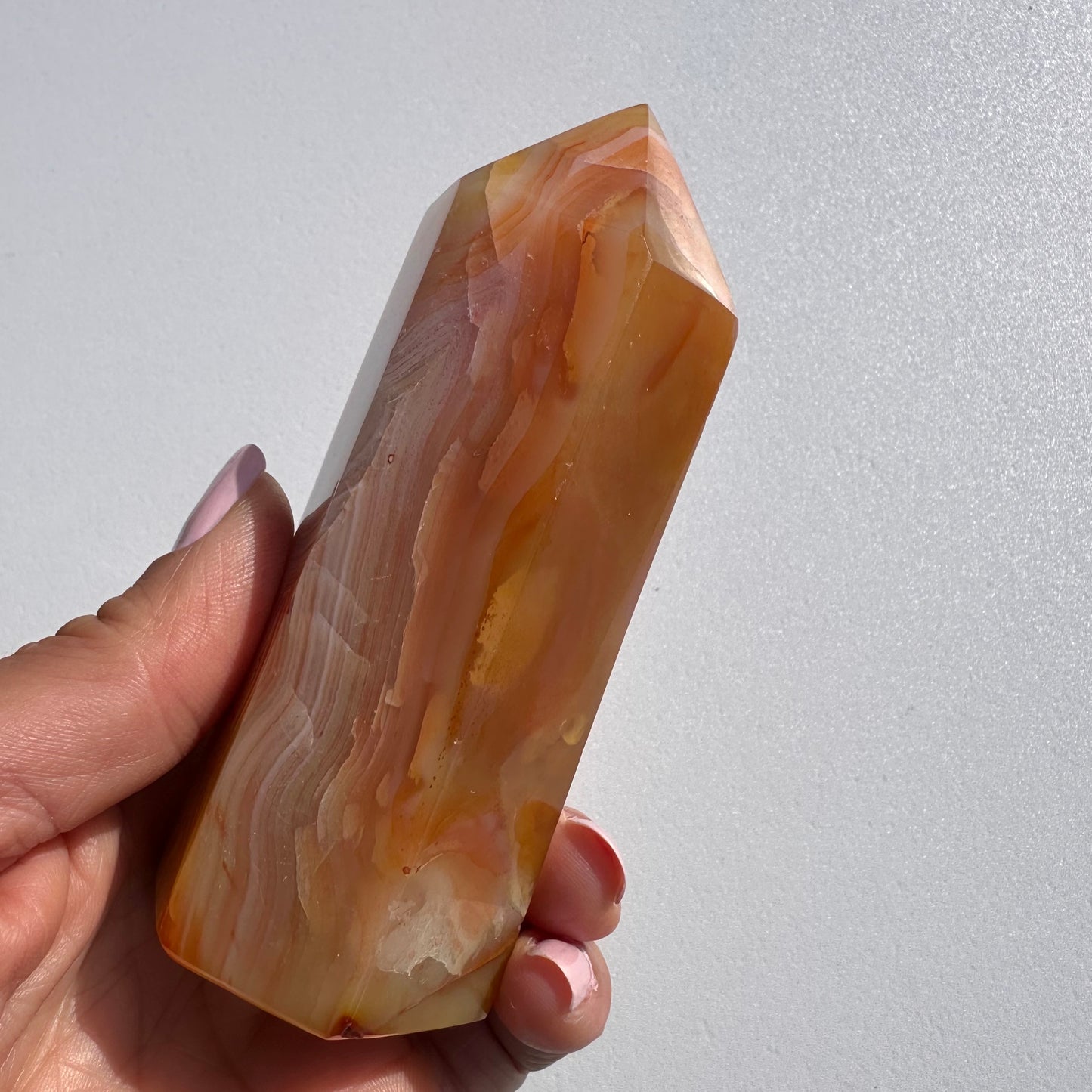 Carnelian Banded Agate Tower