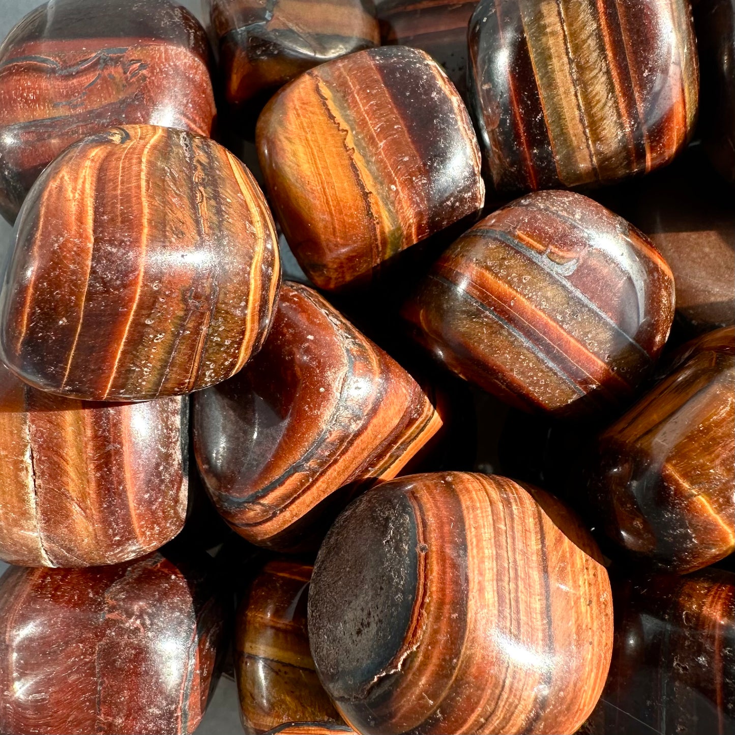 Red Tigers Eye Tumble