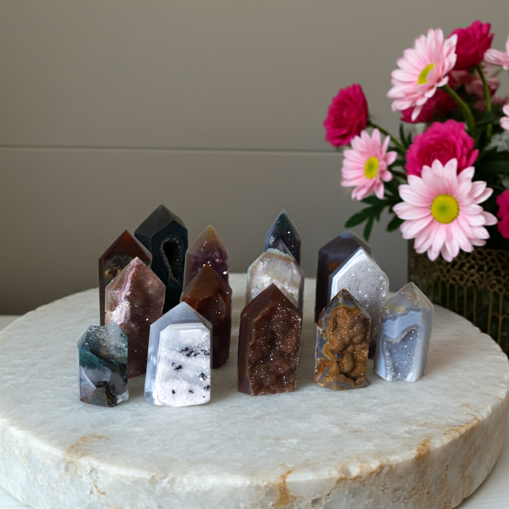 Agate Geode Towers from Brazil – Mixed Natural Selection