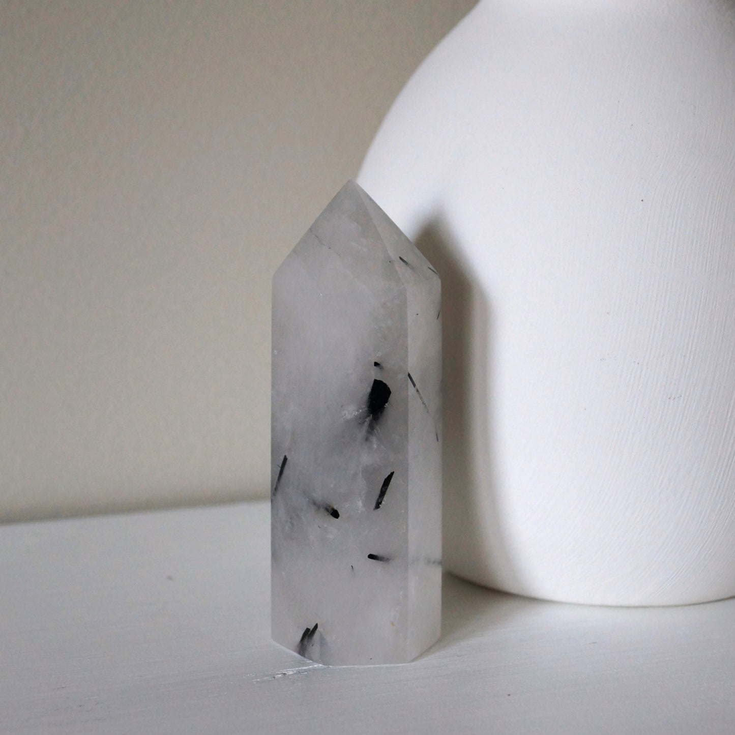 Black Tourmaline in Quartz towers