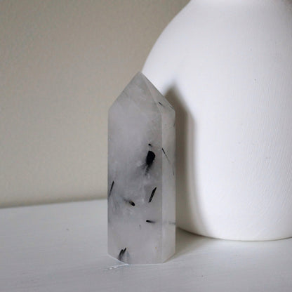 Black Tourmaline in Quartz towers
