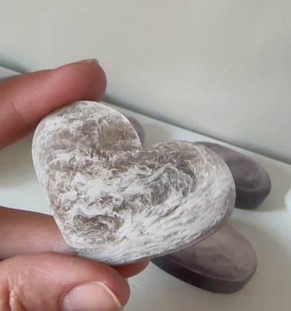 Lepidolite with Mica Palms & Hearts