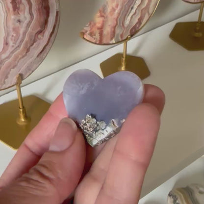 Scenic Moss Agate Heart
