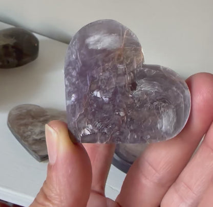 Lepidolite with Mica Palms & Hearts