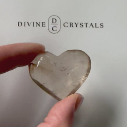 Golden Rutile Heart – Clarity & Abundance