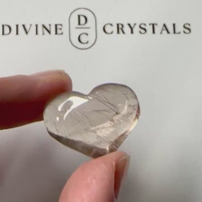 Golden Rutile Heart – Clarity & Abundance