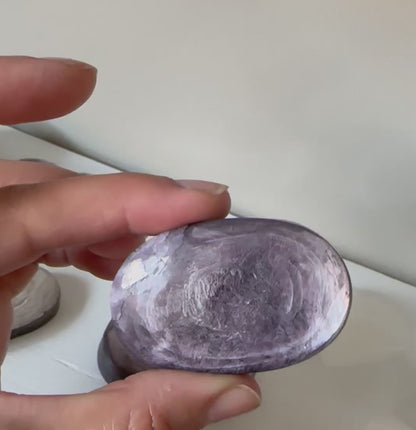 Lepidolite with Mica Palms & Hearts