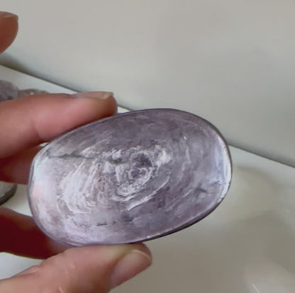 Lepidolite with Mica Palms & Hearts