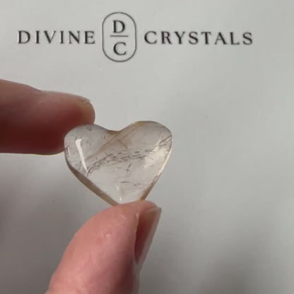 Golden Rutile Heart – Clarity & Abundance