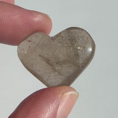 Golden Rutile Heart – Clarity & Abundance