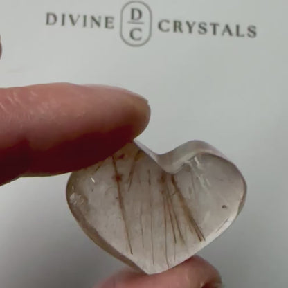 Golden Rutile Heart – Clarity & Abundance