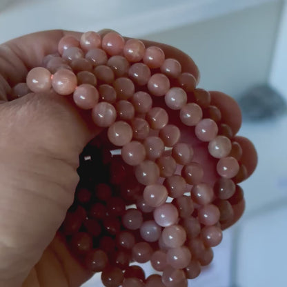 Peach Moonstone Bracelet – Calm & Emotional Balance